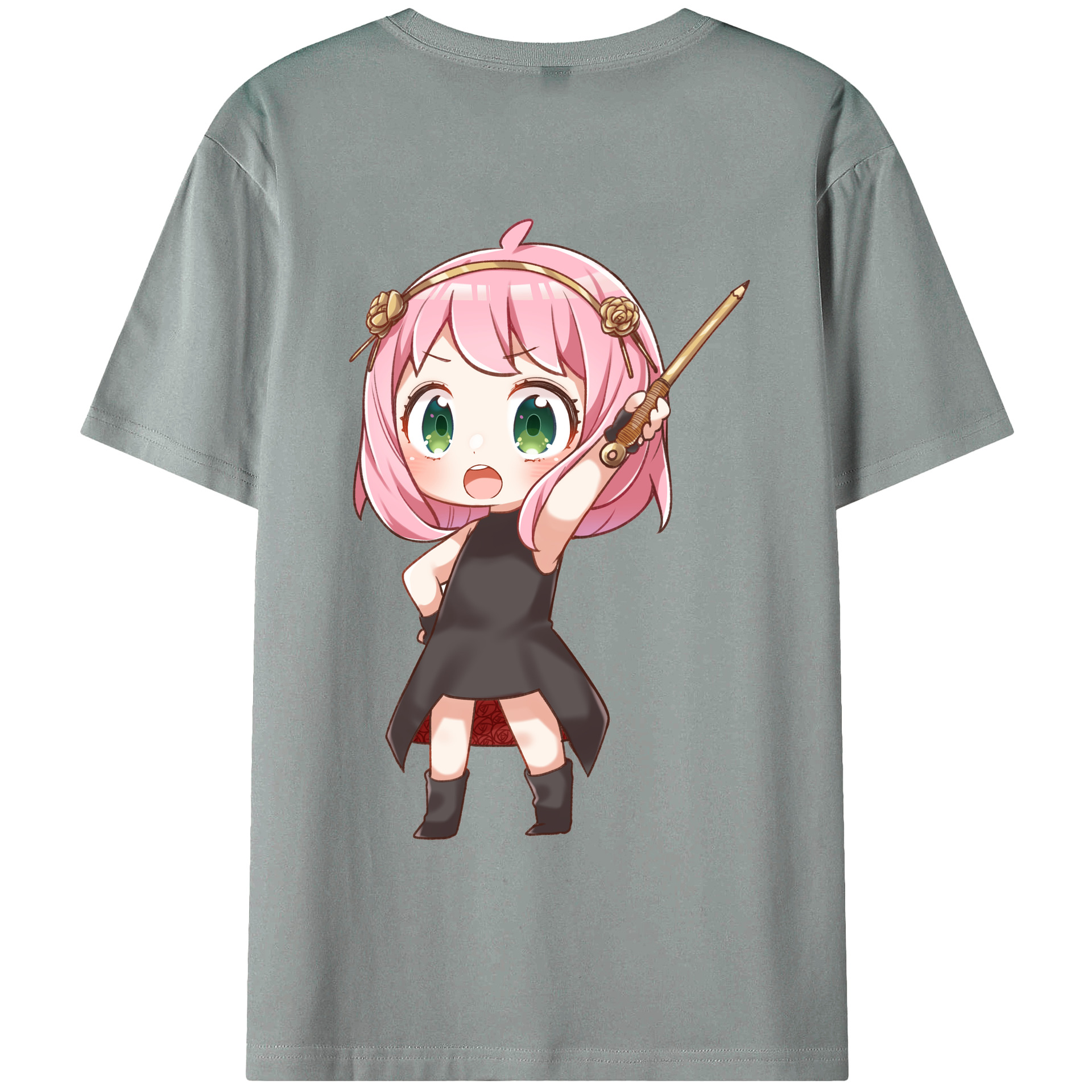 （画像用） SPY×FAMILY间谍家家酒 綿100％ メンズ半袖Tシャツ（バックプリント） 通気性